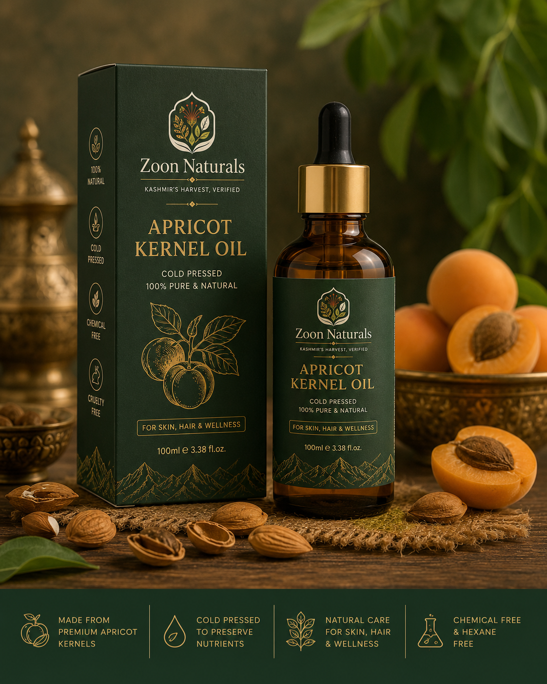 Apricot Kernel Oil, 100ml